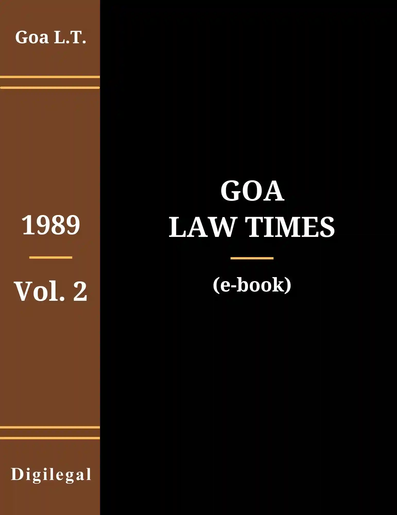 Goa Law Times 1989 